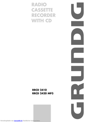 Grundig RRCD 2420 MP3 Bedienungsanleitung