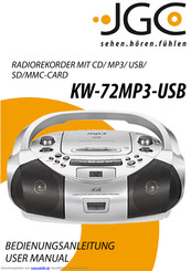 JGC KW-72MP3-USB Bedienungsanleitung