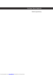 Bose WaveRadio-CD Bedienungsanleitung