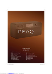 Peaq PDR100 Bedienungsanleitung