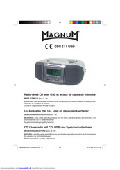 MAGNUM CDR 211 USB Bedienungsanleitung