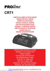 Proline CR71 Betriebsanleitung