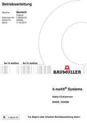 Baumuller B maXX Systems SO4000 Betriebsanleitung