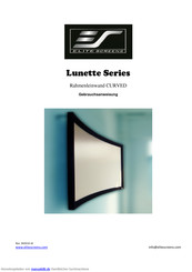 Elite Screens Lunette Series Gebrauchsanweisung