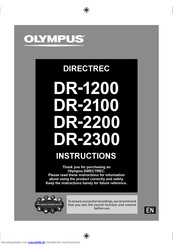 Olympus RecMic DR-1200 Bedienungsanleitung