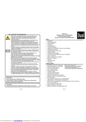 Dual DCD 101-2 Handbuch
