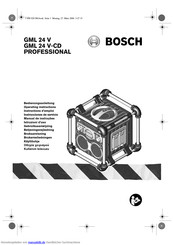 Bosch GML 24 V Bedienungsanleitung