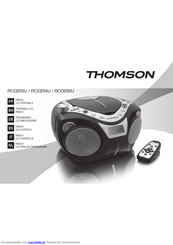 Thomson RCD205U Bedienungsanleitung