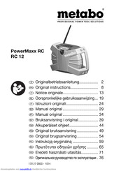 Metabo POWERMAXX RC 12 Originalbetriebsanleitung