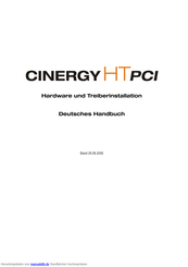 TerraTec Cinergy HT Handbuch