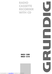 Grundig RRCD 1300 Handbuch