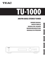 Teac TU-1000 Bedienungsanleitung