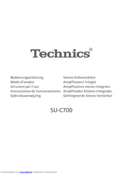 Technics SUC700 Bedienungsanleitung