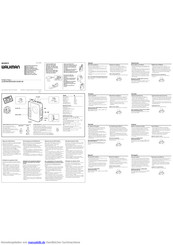 Sony Walkman WM-EX352 Bedienungsanleitung