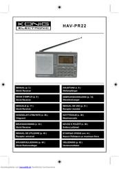 Konig Electronic HAV-PR22 Anleitung