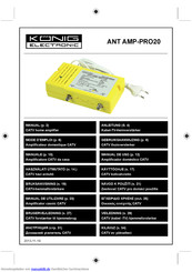 Konig Electronic ANT AMP-PRO20 Anleitung