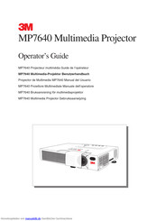3m MP7640 Benutzerhandbuch