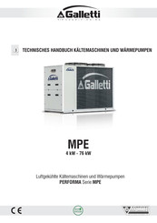 Galletti PERFORMA Serie MPE Technisches Handbuch