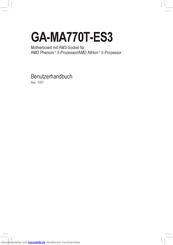 Gigabyte GA-MA770T-ES3 Benutzerhandbuch