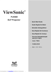 Viewsonic PJ458D Bedienungsanleitung
