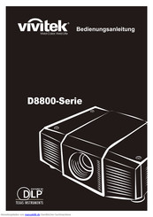 Vivitek D8800 Series Bedienungsanleitung