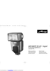 Metz MECABLITZ 50 AF-1 digital Canon Bedienungsanleitung