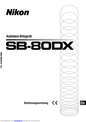 Nikon SB-80DX Bedienungsanleitung