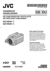 JVC GZ-HD30 Handbuch