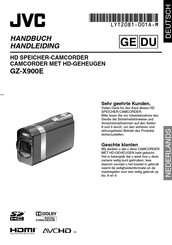 JVC GZ-X900E Handbuch
