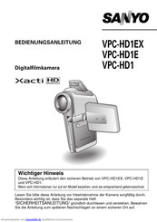 Sanyo VPC-HD1EX Bedienungsanleitung