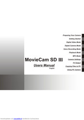 Easypix MovieCam SD III Benutzerhandbuch