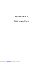 A.C.Ryan acr pv72100tv Bedienungsanleitung