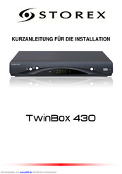 Storex TwinBox 430 Kurzanleitung