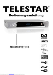 Telestar TD 1100 S Bedienungsanleitung