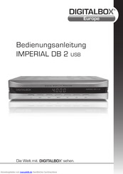 Digitalbox IMPERIAL DB 2 USB Bedienungsanleitung