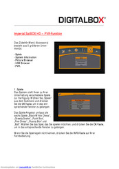 Digitalbox IMPERIAL SatBOX HD Handbuch