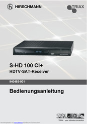 Hirschmann S-HD 100 CI plus Bedienungsanleitung