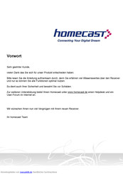 Homecast Zero One Bedienungsanleitung