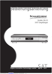 Schaub Lorenz SL606 CI SAT Bedienungsanleitung