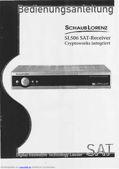 Schaub Lorenz SL506-SAT Bedienungsanleitung