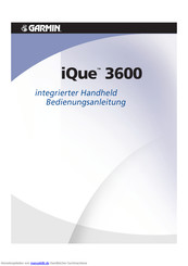 Garmin iQue 3600 Bedienungsanleitung