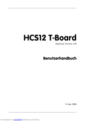 ELMICRO HCS12 T-Board Benutzerhandbuch