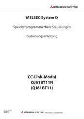 Mitsubishi Electric CC-Link-Modul QJ61BT11 Bedienungsanleitung