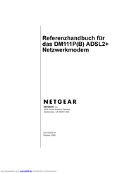 NETGEAR DM111P(B) ADSL2+ Referenzhandbuch