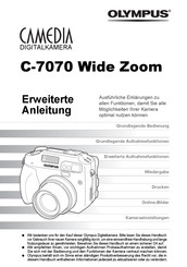 Olympus CAMEDIA C-7070 Wide Zoom Anleitung