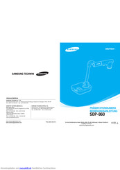 Samsung SDP-860 Bedienungsanleitung
