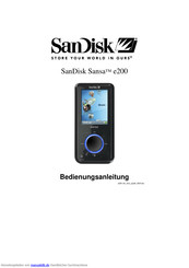 SanDisk Sansa e250 Bedienungsanleitung