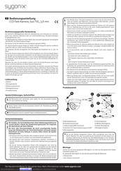 Sygonix 540 TVL Bedienungsanleitung