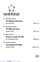 Renkforce TP-1000 Bedienungsanleitung