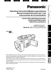 Panasonic AG-DVX100Be Bedienungsanleitung
